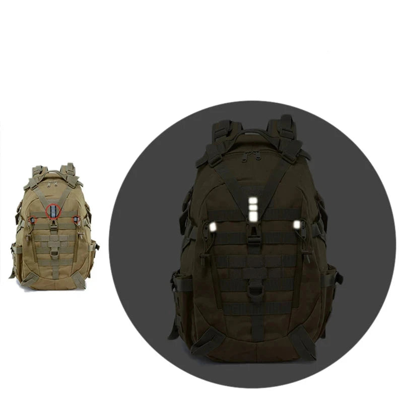 Mochila Militar Tática 35L - Acampamentos Caminhada e Escaladas - Impermeável