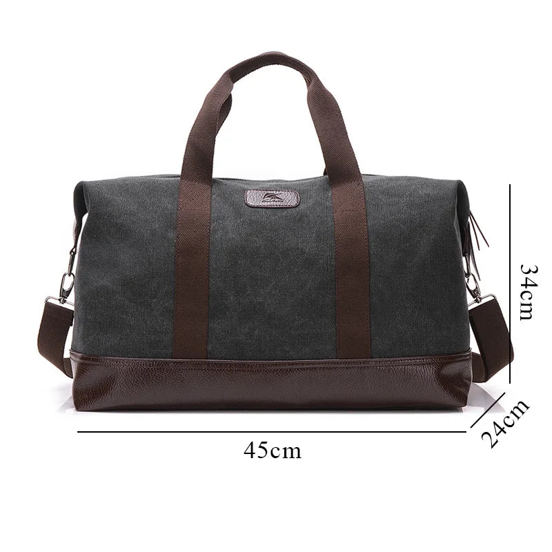 Bolsa Masculina de Viagem Voyage Lona Vintage