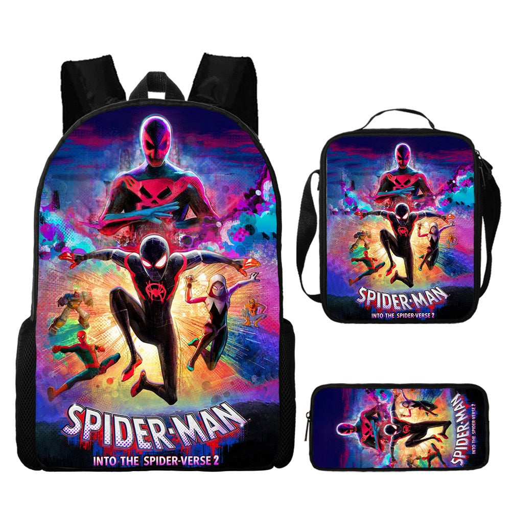 Kit Escolar Homem Aranha: Mochila, Lancheira e Estojo