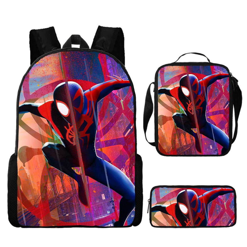 Kit Escolar Homem Aranha: Mochila, Lancheira e Estojo