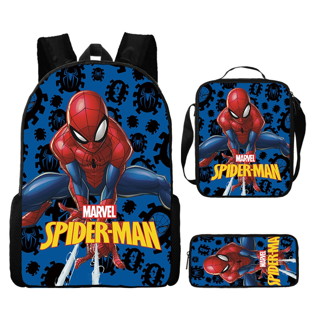 Kit Escolar Homem Aranha: Mochila, Lancheira e Estojo