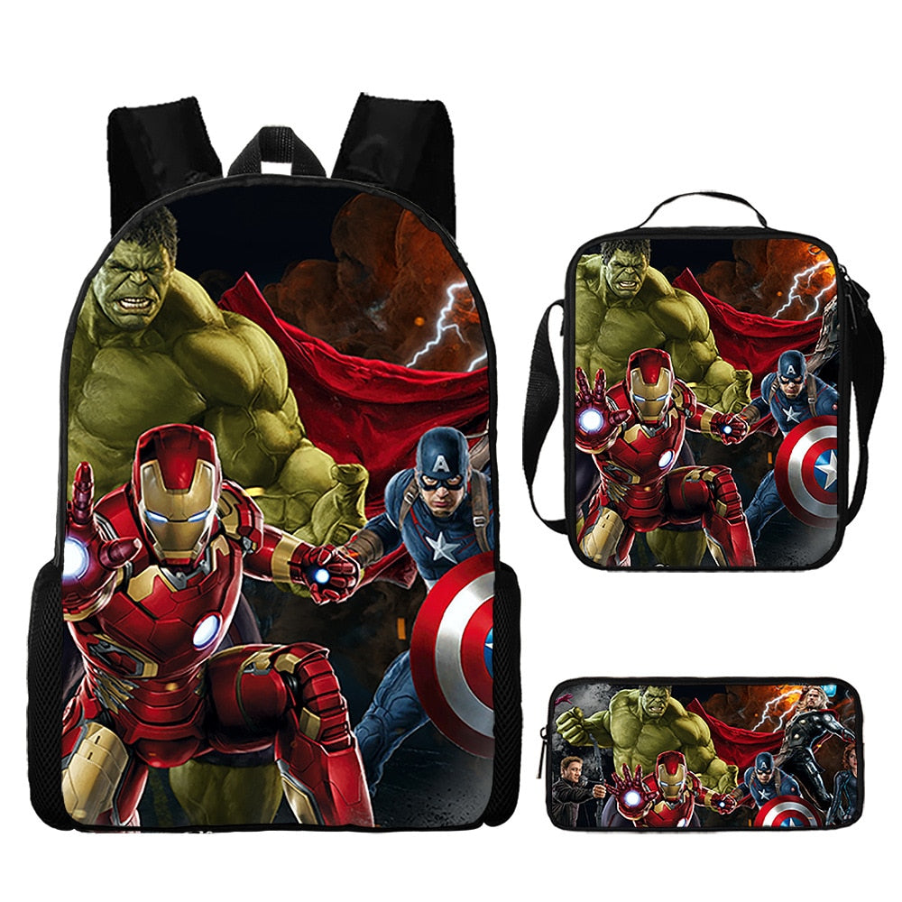 Kit Escolar Homem Aranha: Mochila, Lancheira e Estojo