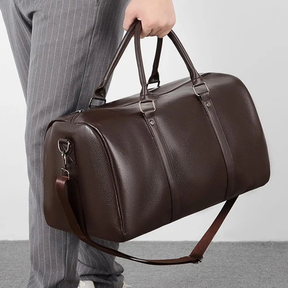 Bolsa Masculina Argo de Viagem Couro Genuíno