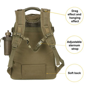 Mochila Militar Tática 60L Expansível - Impermeável - Grande Capacidade