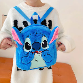 Mochila Escolar Infantil da Disney Stitch Pelúcia