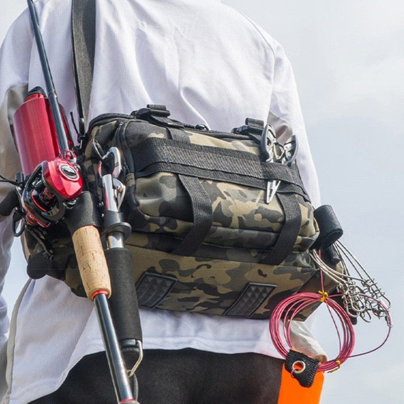 Mochila Tática para Pesca Impermeável Multiuso - Férias Voyage Bag