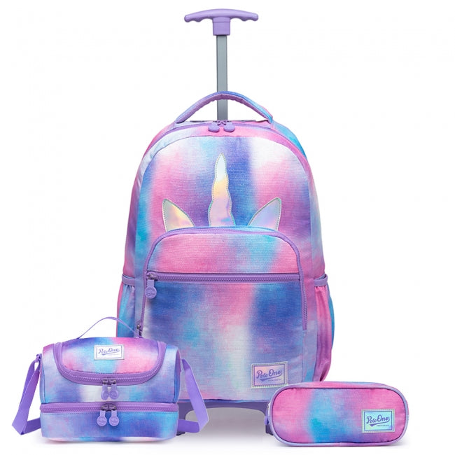 Kit Mochila Escolar De Rodinha Infantil Color - Volta as Aulas Voyage Bag