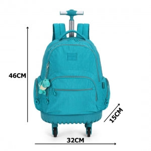 Mochila Escolar Rodinhas 360 Graus Com Lancheira e Estojo 100 Pçs - Volta as Aulas Voyage Bag