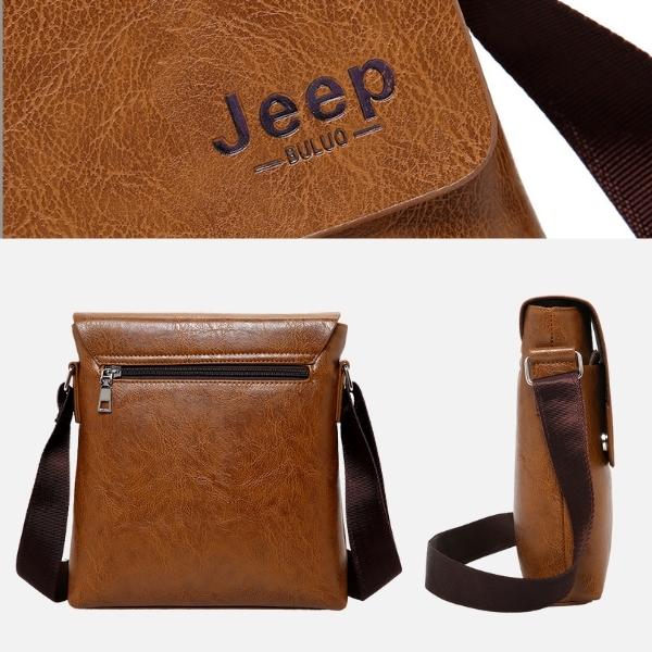 Bolsa Pasta Executiva JEEP Transversal de Couro Legítimo Impermeável