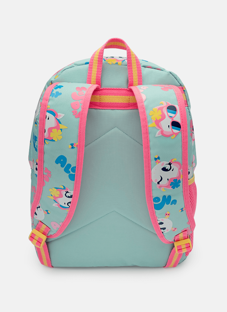 Mochila Escolar com Lancheira Unicórnio Aloha - Voltas Aulas Voyage Bag