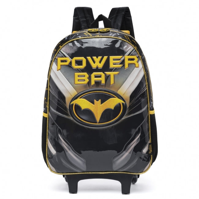 Kit Mochila Infantil Rodinha Escolar Batman - Volta as Aulas Voyage Bag