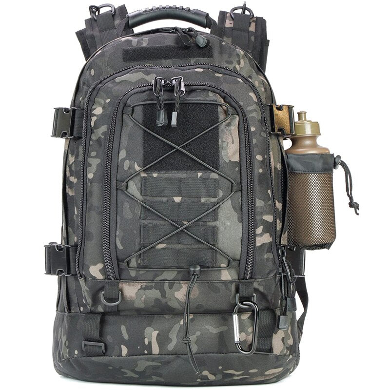 Mochila Militar Tática 60L Expansível - Impermeável - Grande Capacidade