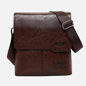 Bolsa Pasta Executiva JEEP Transversal de Couro Legítimo Impermeável