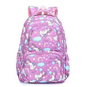 Mochila Escolar Feminina Unicornio Festivo