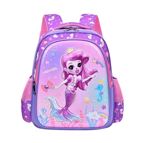 Mochila Escolar Infantil de Desenhos Animados com Grande Capacidade